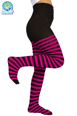 CALZE COLLANT RIGA NERO FUXIA BAMBINA